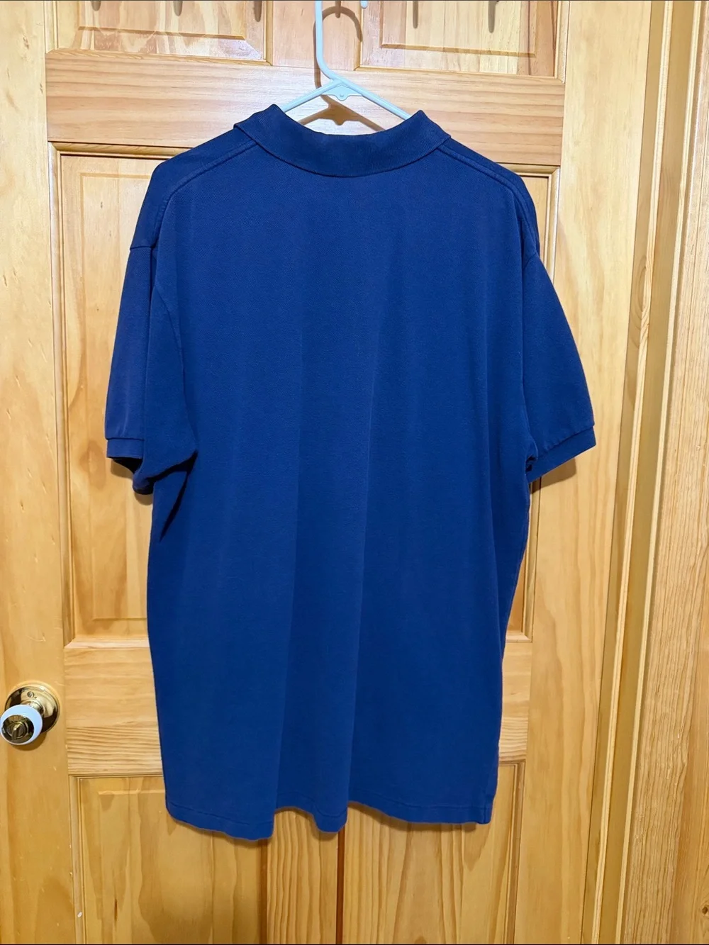 Polo by Ralph Lauren Navy Short Sleeve Polo with Red Pony Embroidery, Size XL